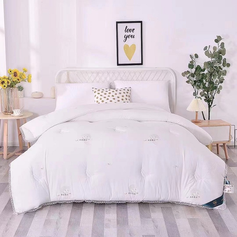 퓨어 컬러 대두 폴리에스터 겨울 이불